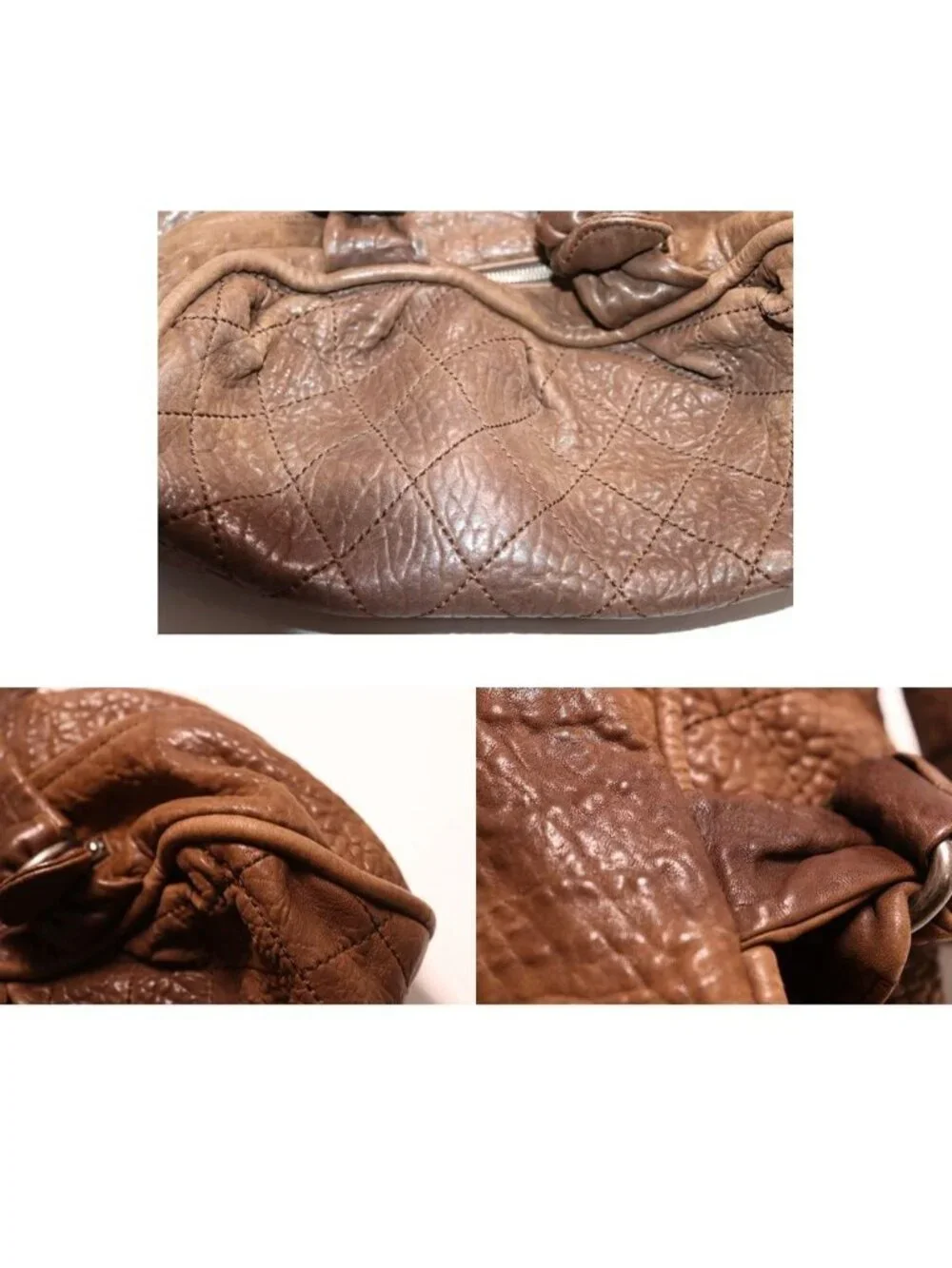 Chanel Leather Handbag Brown